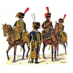 #074. ARTILLERIE à CHEVAL • DE LA GARDE • OFFICIERS ET TROMPETTES - 1800-1815. Napoleonic
